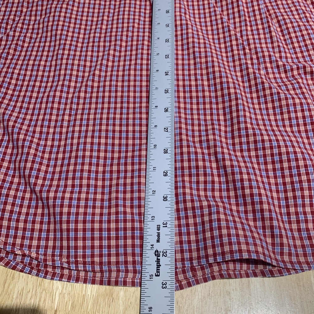 Chaps Shirt‎ Men's XXL  Check Shirt Button Up Short Sleeve Easy Care 0133 - Picture 7 of 9
